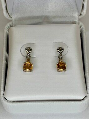 Citrine Sterling Silver Earrings